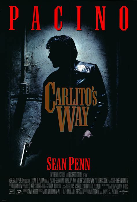 Carlitos Way 1993 One Sheet Double Sided Poster Etsy