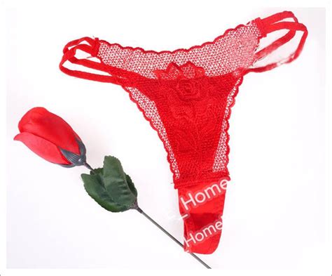 Valentine S Gifts Panty Rose Size Cm Red Roses Women S Underwear
