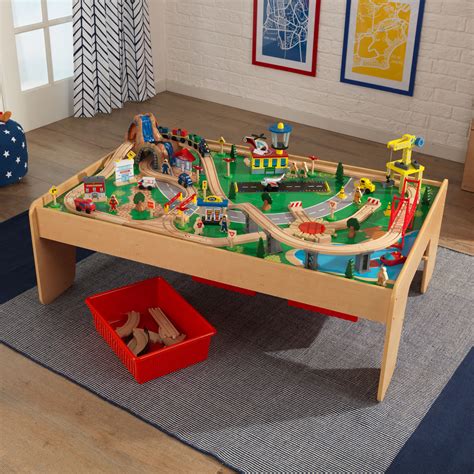 Kidkraft Waterfall Mountain Train Set And Table With 120 Accessories