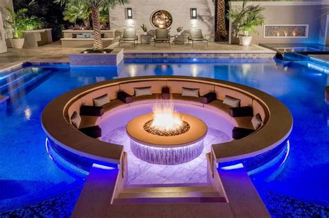 Sunken Fire Pit Drainage Inside Pool Fire Pit Seating Area Fire Pit