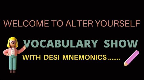 Vocabulary Show With Desi Mnemonics For Ssc Bank Rrb Ntpc Upsc