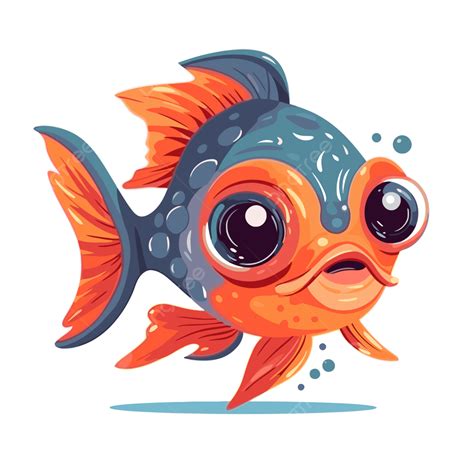 동물 만화 큰 눈을 가진 물고기 벡터 생선 클립 아트 만화 Png 일러스트 및 벡터 에 대한 무료 다운로드 Pngtree