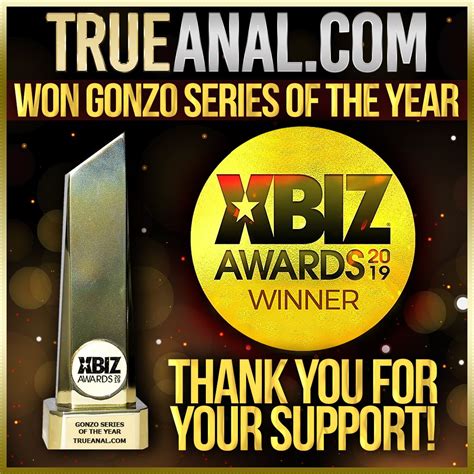 trueanal on twitter thank you xbiz 🏆🎉🎉…