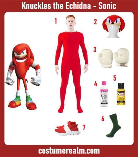Dress Like Knuckles The Echidna Costume Guide For Halloween
