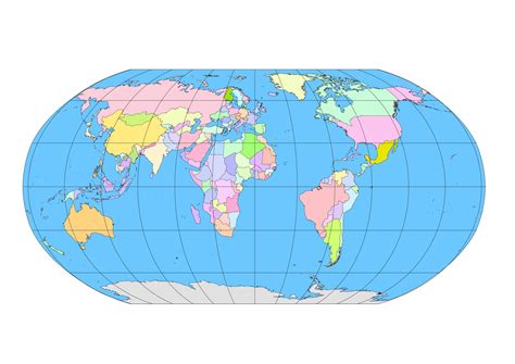 Simplified World Map Vector At Collection Of