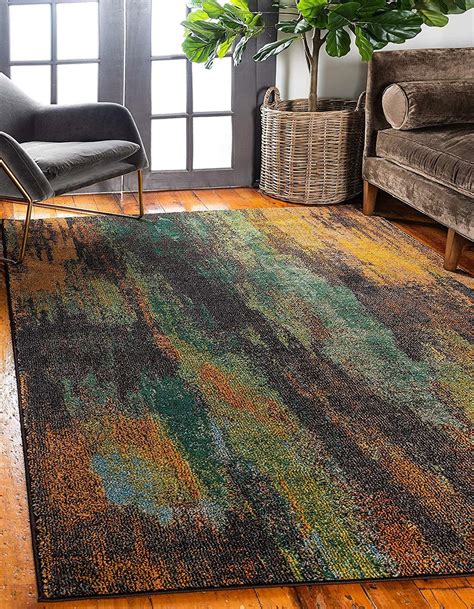 Bright Abstract Multi Color Soft Area Rug Ashley Rugs Decor