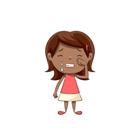 Clip Art Of A Black Girls Crying Illustrations Royalty Free Vector