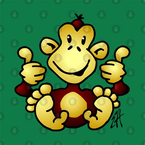 Monkey With Four Thumbs Up Monkey T Shirt Teepublic