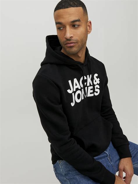 Logo Hoodie Black Jack And Jones®