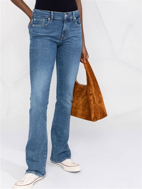 7 For All Mankind Mid Rise Flared Jeans Farfetch