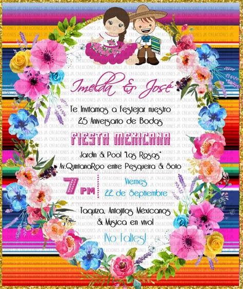 Pin En Invitaciones Mexicanas