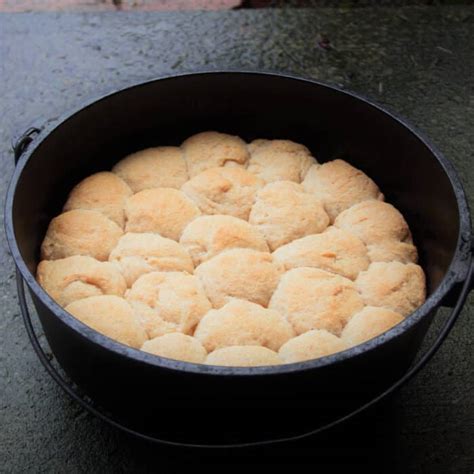 Dutch Oven Wholemeal Bread Rolls Bush Cooking