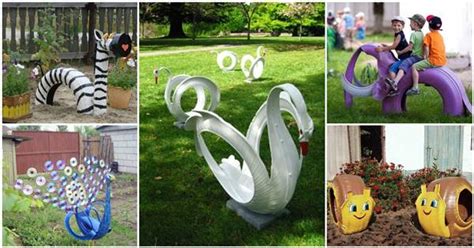 40+ Creative DIY Ideas to Repurpose Old Tire into Animal Shaped Garden Decor
