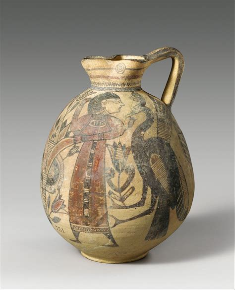 Terracotta Jug Cypriot Cypro Archaic I The Met Greek Pottery