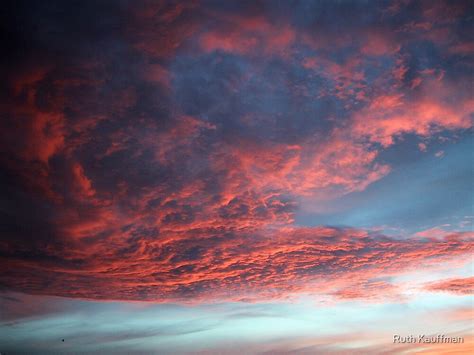 Awesome Clouds At Sunset By Ruth Kauffman Redbubble