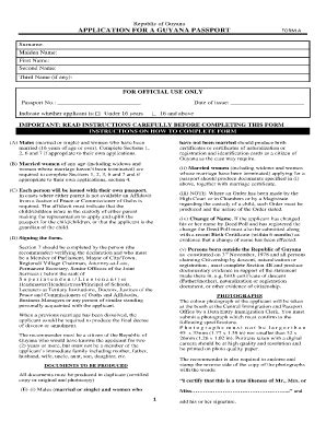 Printable passport renewal form uk. Guyana Passport Renewal Form - Fill Online, Printable ...