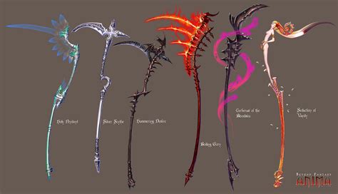 Anima Scythes Set 1 By Wen M On Deviantart