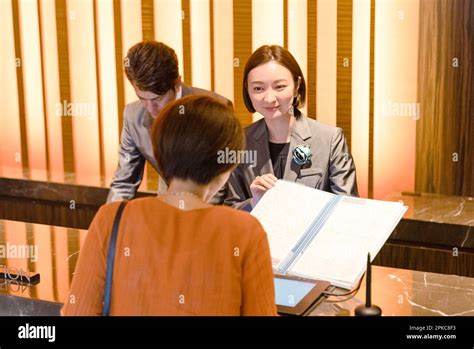 Hotel Staff For Guests Stock Photo Alamy