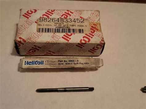 4 Assorted Used Helicoil Taps 2csb 4csa 4863 3 10 32 Sti See Below
