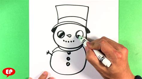 how to draw frosty the snowman christmas drawings step by step easy pictures to draw youtube