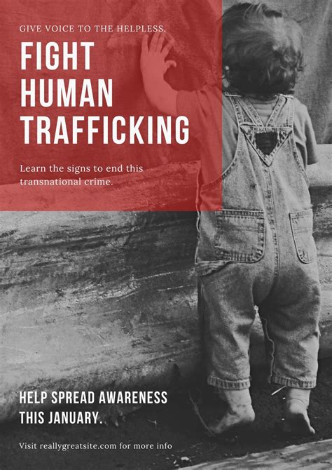 human trafficking poster ideas