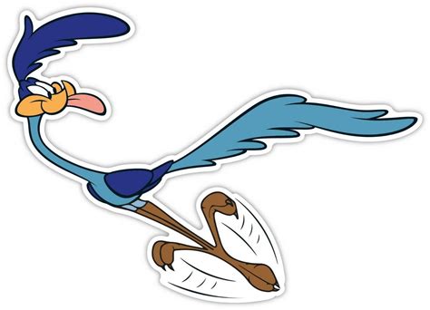 Some of the other characters who appear on the show are speedy gonzales, the tasmanian devil, the road runner, granny, pepe le pew. Road Runner Looney Tunes Cartoon Sticker Decal laptop