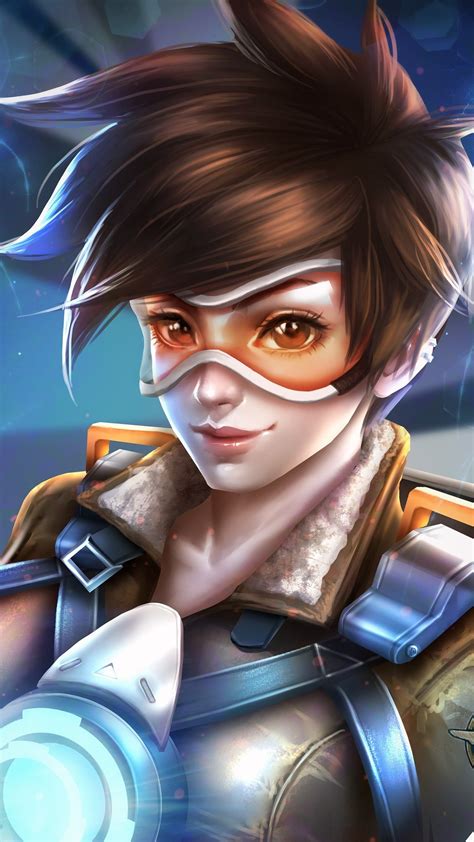 1080x1920 Tracer Overwatchhd Wallpapers Backgrounds