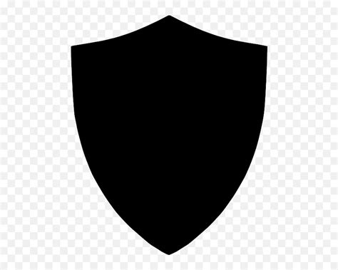 Shield Clipart Black Emblem Emojisword And Shield Emoji Free