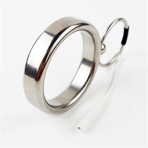 Uni Polar Electrosex Cock Ring Stainless Steel E Stim Pleasure