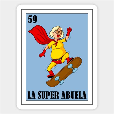 Loteria Mexicana Art Diseño Para Abuela Mexican Lottery La Super Abuela Abuela