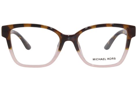michael kors karlie i mk4094u 3909 eyeglasses women s dark tortoise pink 51mm