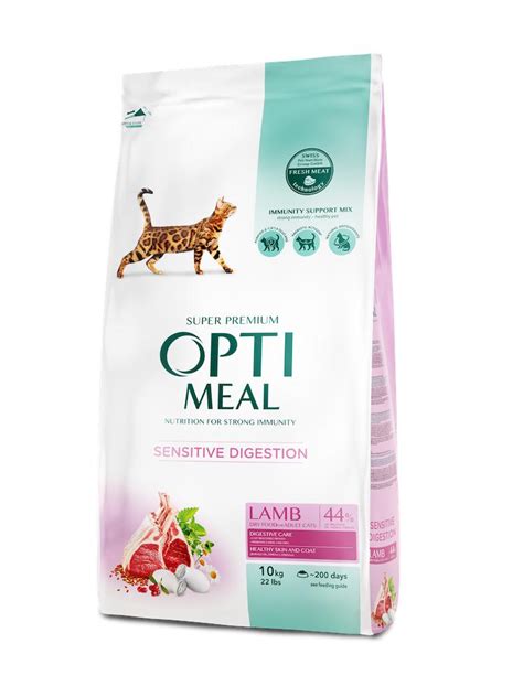 ᐉ Сухий корм Optimeal ягня чутливе травлення для котів 4 кг • Краща