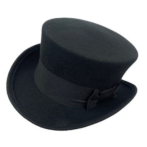 Edwardian Top Hat Black Top Hat Low Top Hat Man Top Hat Etsy Black