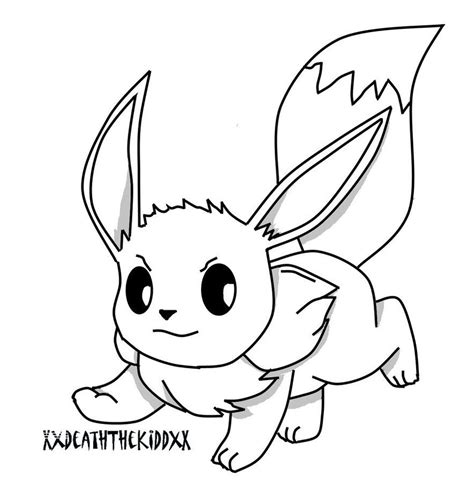 Pokemon Eevee Evolutions Coloring Pages Sketch Coloring Page