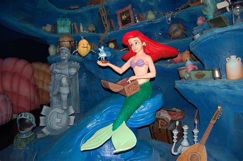 closeup ariel figurine little mermaid ariel disney disney world magic kingdom