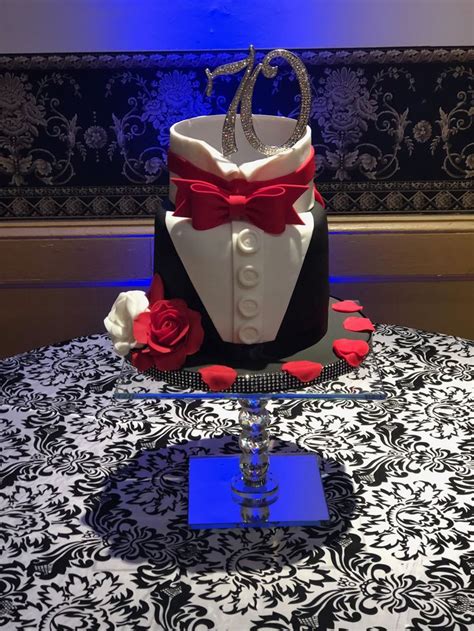 70th Birthday Tuxedo Cake Tuxedo Cake 70th Birthday Cake