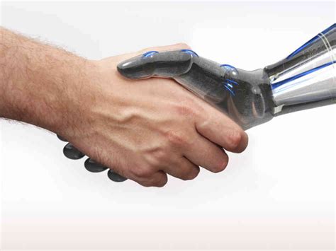 Robot Shaking Hands Edge3 Technologies