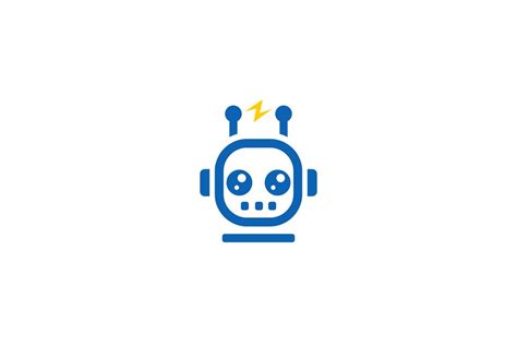 Robot Logo Template Creative Illustrator Templates Creative Market