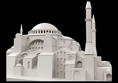 Hagia Sophia 3d Model 100 Sldpr Max Ige Free3d
