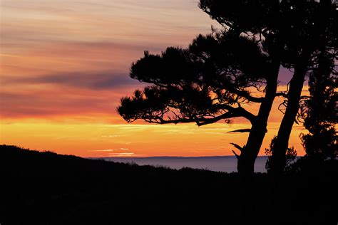 Porcupine Mountain Sunset Silhouette Photograph By Craig Sterken Fine