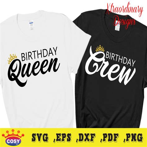 Birthday Queen Svg Birthday Squad Svg Women Birthday Svg