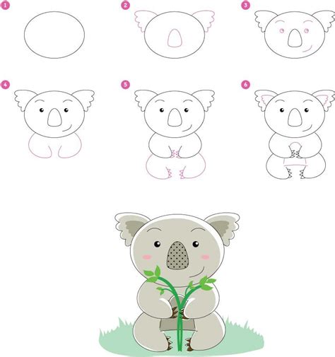 How To Draw A Koala Step By Step Easy Easy Drawing Step