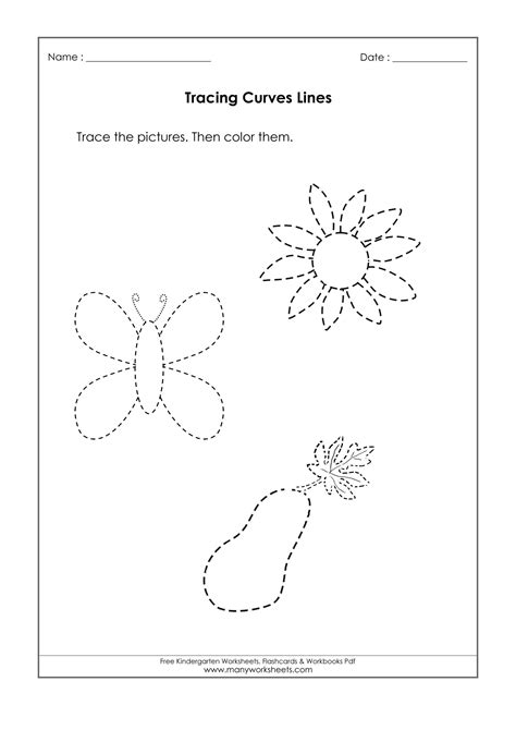 Tracing Lines Worksheets Pdf