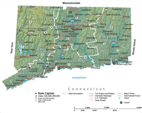 Connecticut State Map And Travel Guide