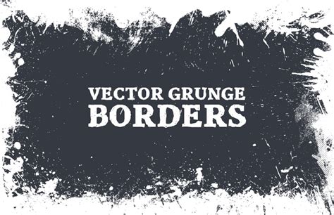 Vector Grunge Borders — Medialoot