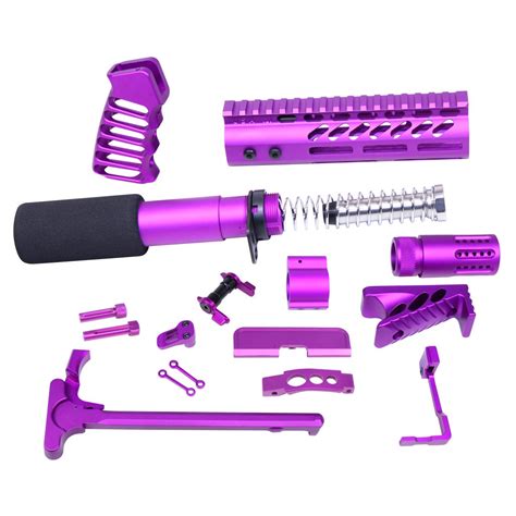 Ar 15 Ultimate Pistol Kit Anodized Purple Guntec Usa