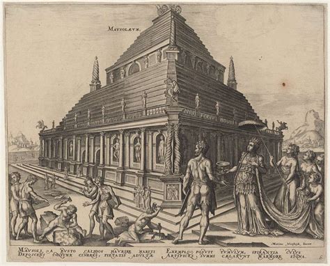 Philip Galle After Maerten Van Heemskerck Mausolaeum The Tomb Of