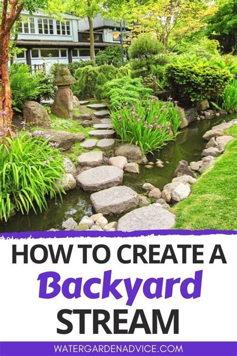 How To Create A Backyard Stream Backyard Stream Water Features In