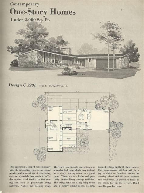 Vintage House Plans 1960s Homes Mid Century Homes Change The Formal
