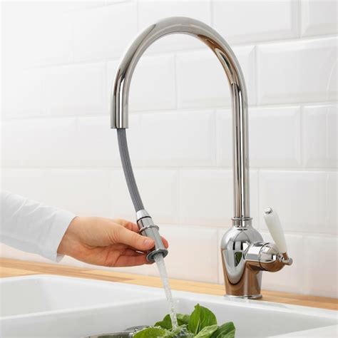 Faucets these days are built to sell, not built to last, and that leaves the consumer with a bitter taste in his mouth when he finds out. INSJÖN Kitchen faucet with pull-out spout - chrome plated ...